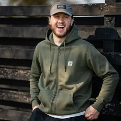 Nash Make It Happen Badge Zipped Hoodies Green